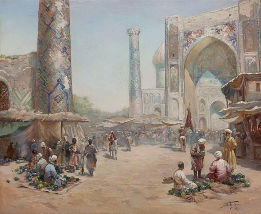 Giorgi Gabašvili - Trh v Samarkandu 1
